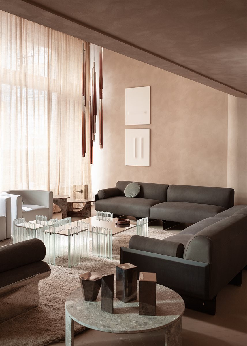 Tratto Vertical Pendant Silver