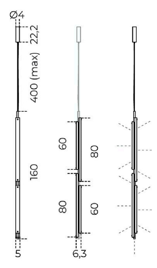 Tratto Vertical Pendant Silver