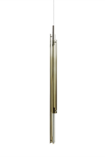 Tratto Vertical Pendant Gold