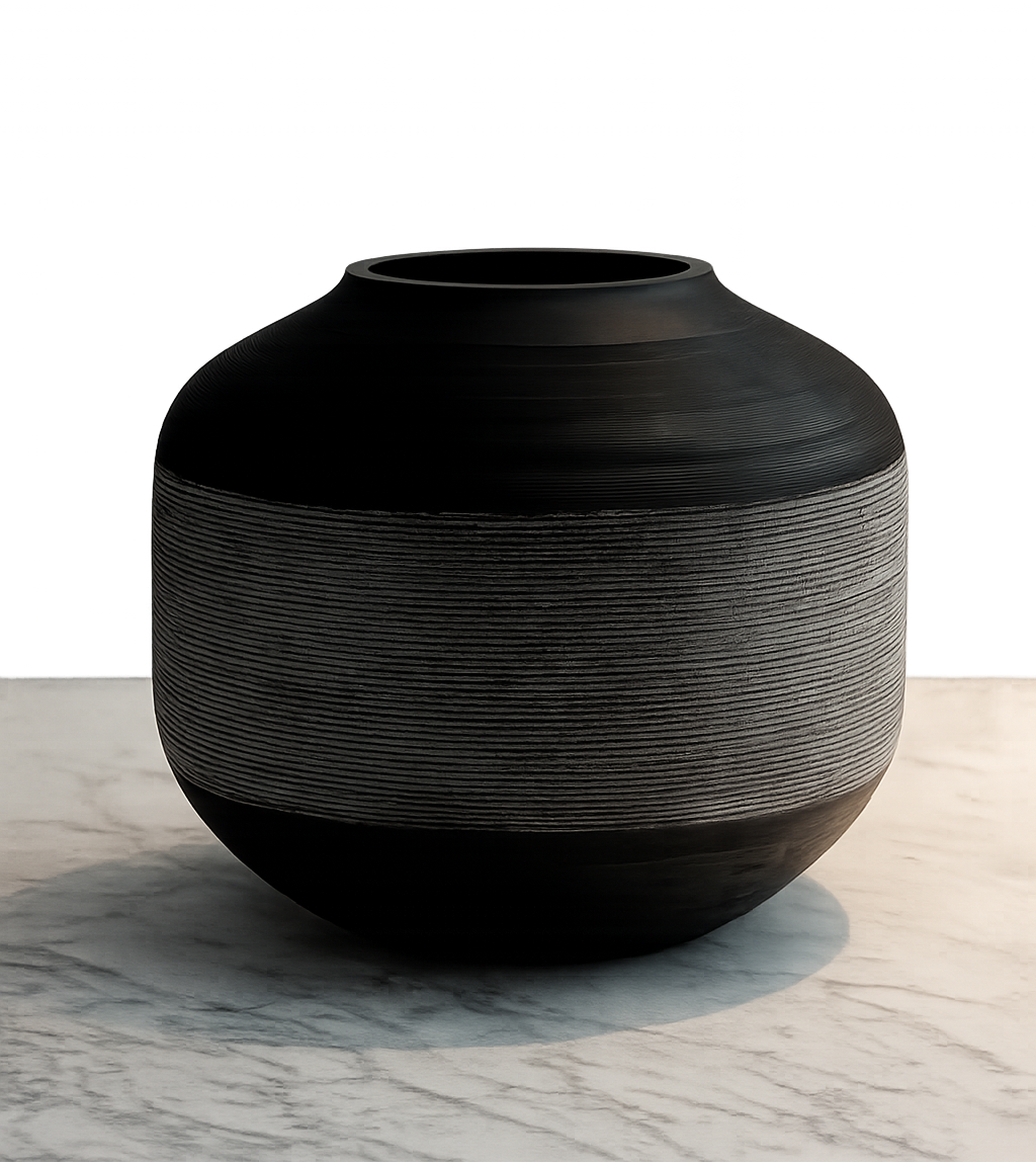 STYLING  ITEM - Vase Jali / DCGI448 / Handcut Big / Smoke / D51 x 44 / Glass