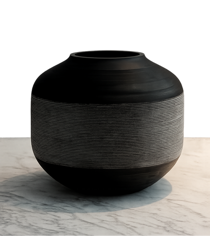 STYLING  ITEM - Vase Jali / DCGI448 / Handcut Big / Smoke / D51 x 44 / Glass