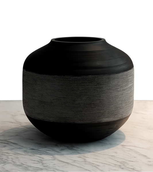 STYLING  ITEM - Vase Jali / DCGI448 / Handcut Big / Smoke / D51 x 44 / Glass