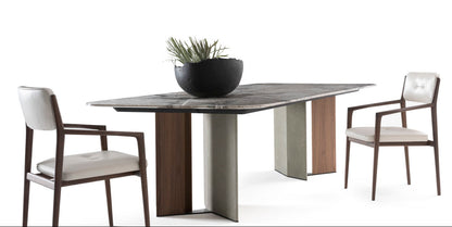 Isolde Dining Table 280 Twister Marble