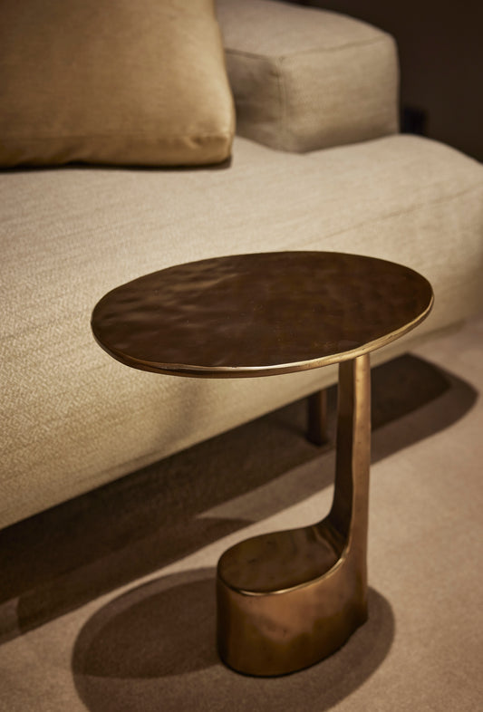 Charles S Side Table Cast Aluminum Bronze