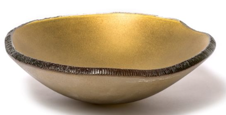 Bowl Topo Listrado Ouro Fosco 36