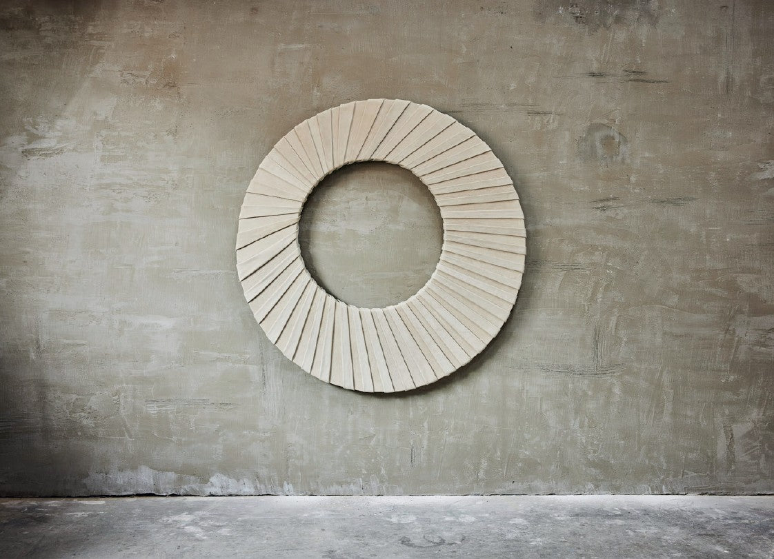 Pleaded Wall Art Greige