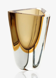 Triangle Vase 4 Fume-Ambar