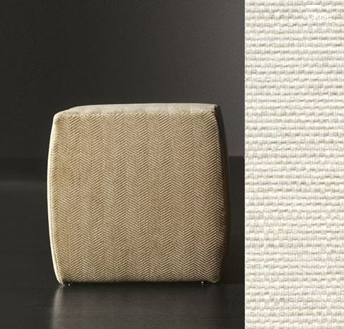 Ottoman - Charlot / 45 x 45 x 45H / Off-white / Fabric Kiruna 02