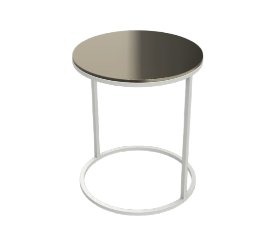 Pek Side Table Sand Painted Glass