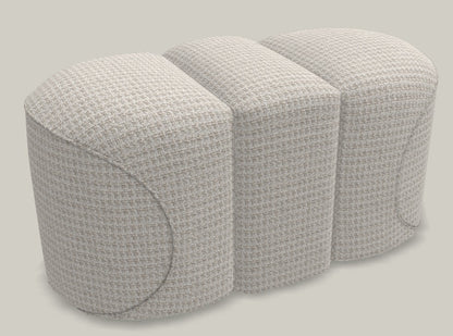 Baco Ottoman upholstered in fabric