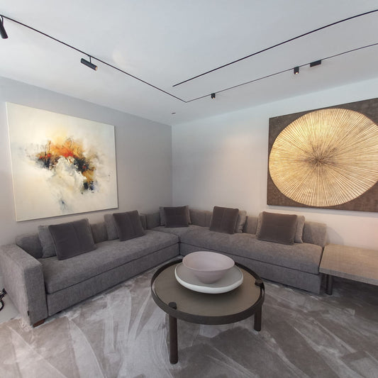 Madison Grey Sofa Incl. 10x cushions Was AED 82,579