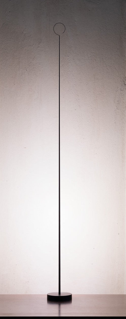 Floor lamp - Anima / Black / Carbon Fiber / D9 x 98h  / On-Off Touch Dimmable