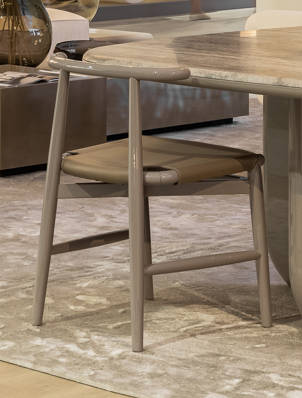 Dining chair - Emilia Kuoio / 52 x 50 x 75H / Seat 49H / Saddle leather