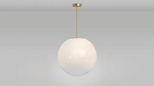 Chandelier I Pendant - Skye L / Dia 50 / Satin brass / Sfumato glass shade