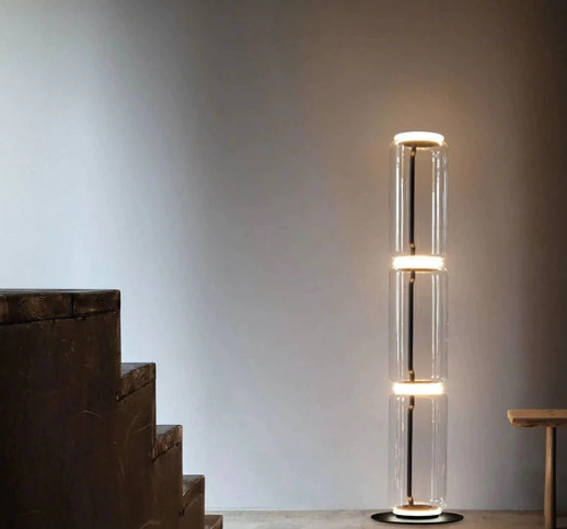 Floor lamp - Noctambule / Small base / 3 Low Cylinders / D39 x 140H