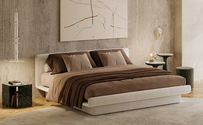 Lilas Bed Greige 160