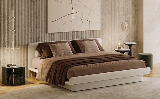 Lilas Bed Greige 160