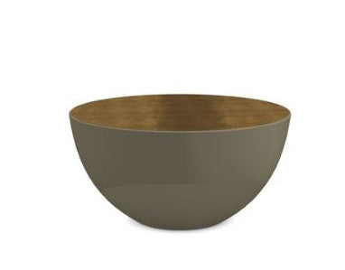 Bongo TB4 Coffee Table Brass top Sand Glossy Lacquered