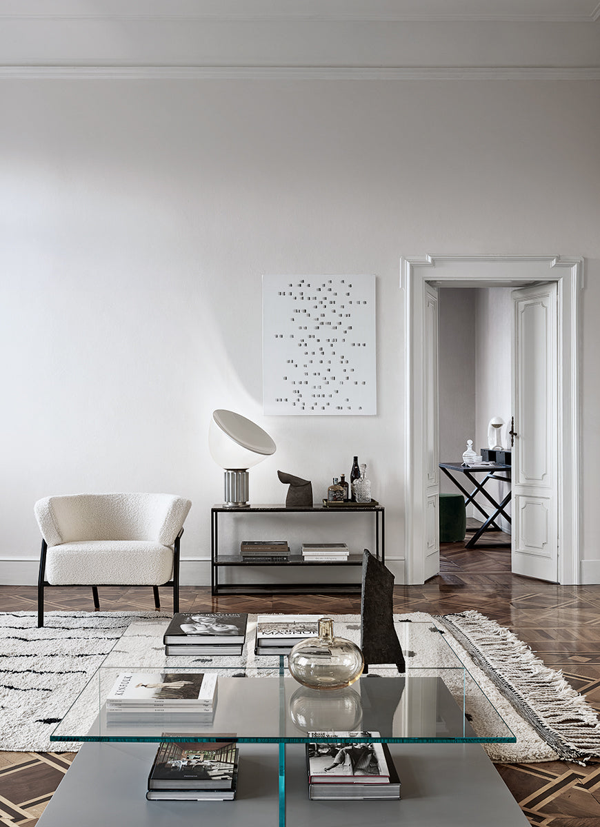 Nani Armchair Beige Fabric Matt Sand frame