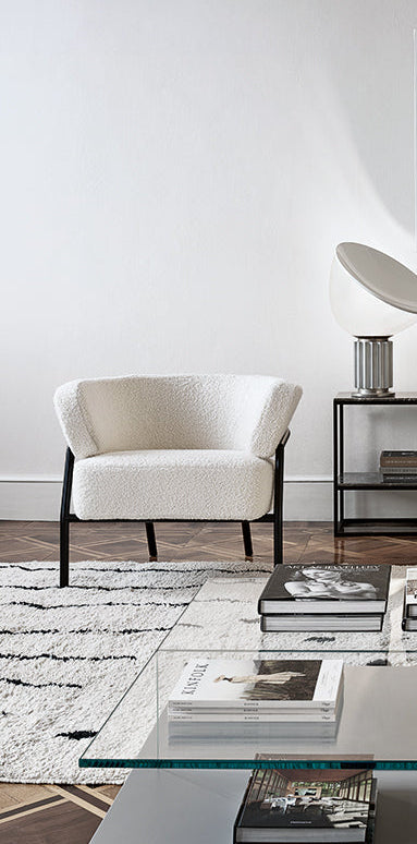 Nani Armchair Beige Fabric Matt Sand frame