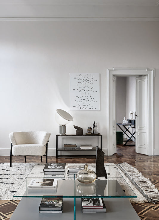 Nani Armchair Beige Fabric Matt Sand frame