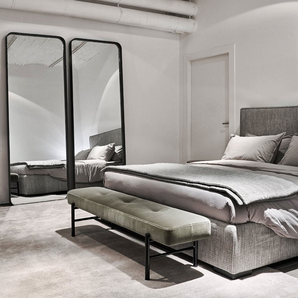 Mirror - Birk 220 / 220 x 80 x 7 / Grey / Leather Pereira 13