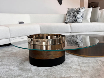 Haumea L Coffee Table Brass