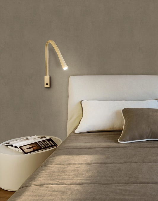 Wall Light- Flexiled / Leather / Black