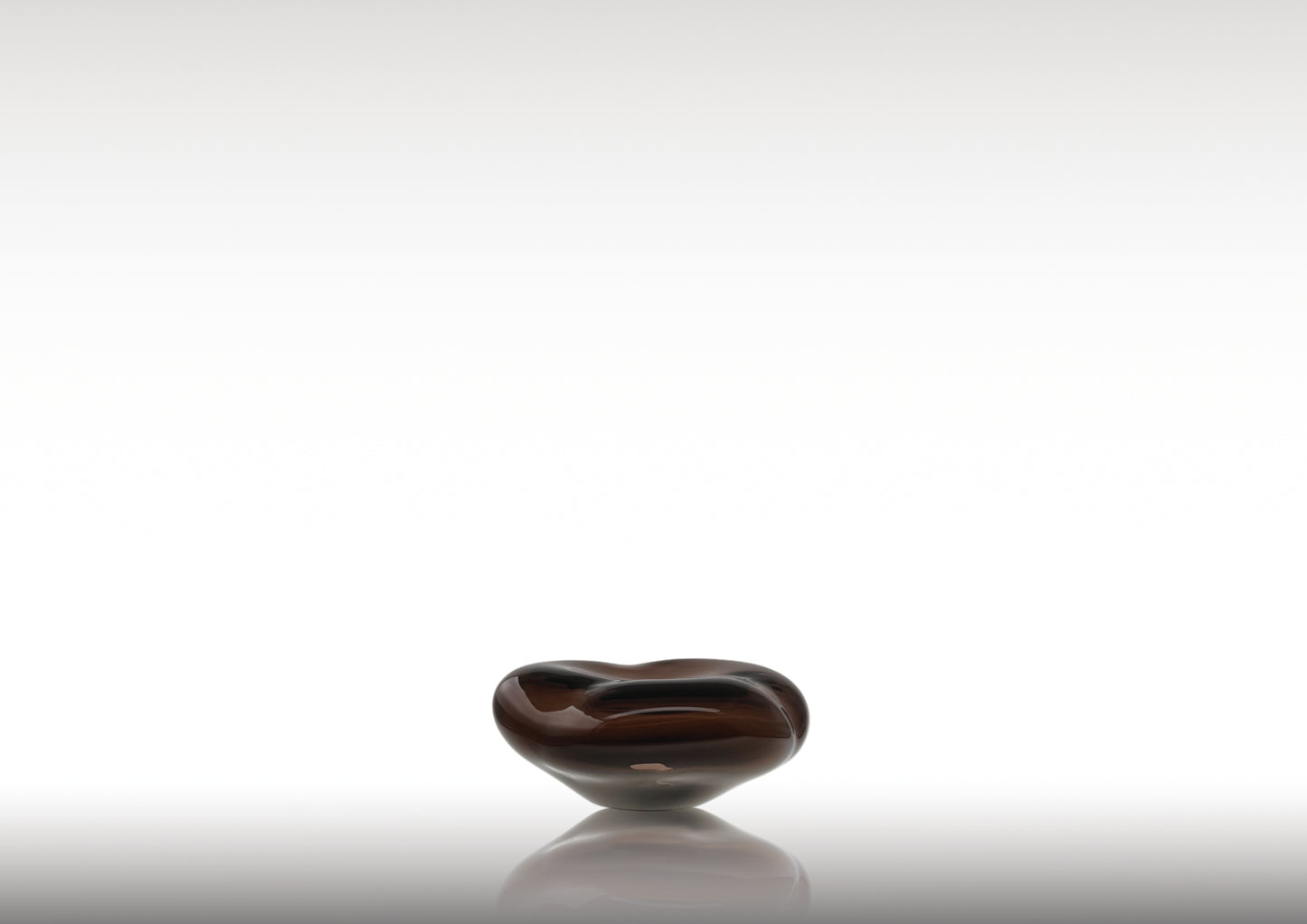Ocean Glass Sculpture Aubergine