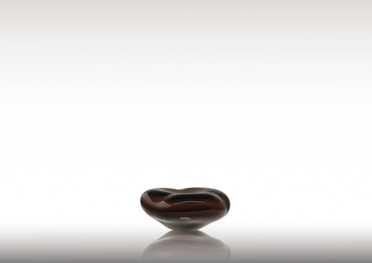Ocean Glass Sculpture Aubergine