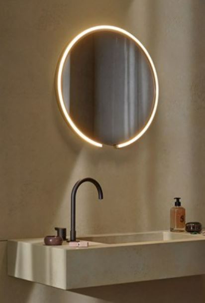 Mirror - Mito Sfera / Dia 60 / Bronze / Tinted grey / LED