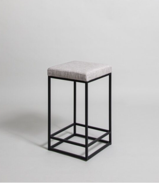 Bar Stool - Hardy / 35 x 35 x 62H / Grey / Fabric Caorle 02