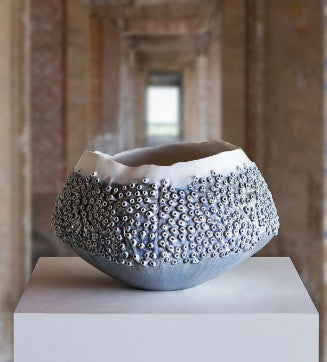 STYLING  ITEM - Vase Porifera / Blue  / 24 x 23 x 15H