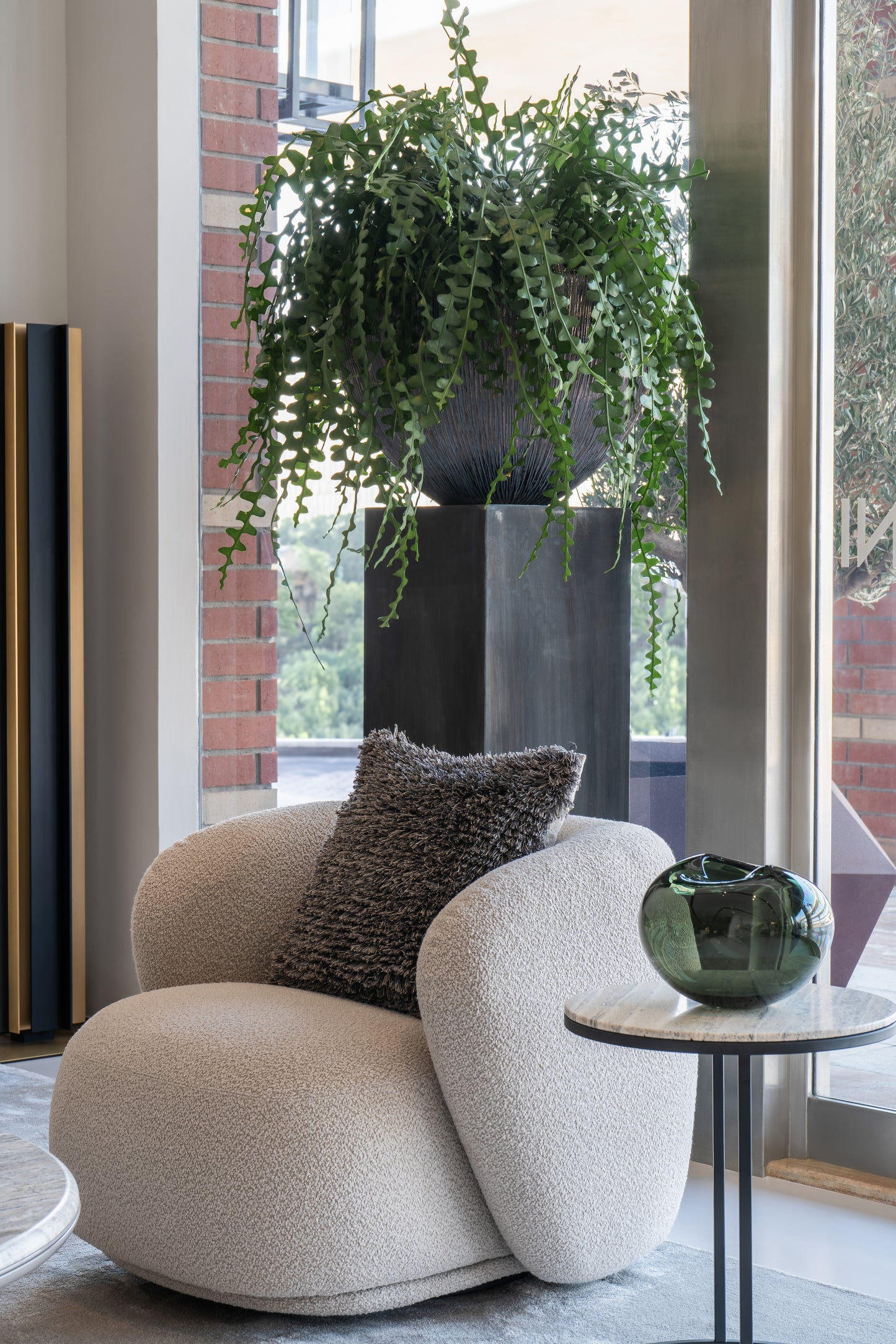 Rene Swivel Armchair Sand