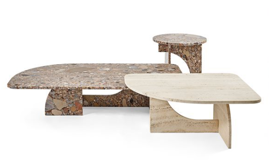 Coffee Table - Selce A-R   / 85 x 68 x 36.4H / Ceppo Antico marble