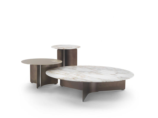Wave Coffee Table D120 Calacatta Vagli Marble