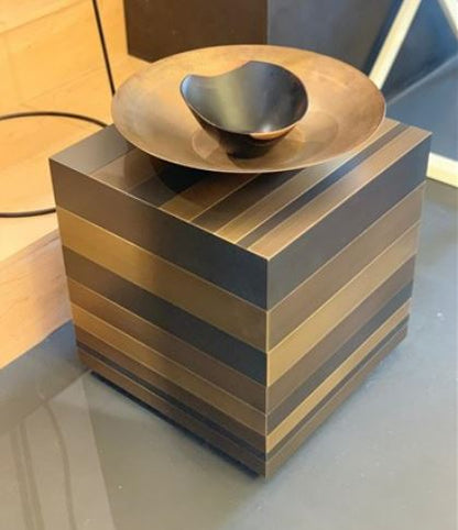 Side Table - Cube ST 31 M / 41.5 x 41.5 x 43H / Burnished brass