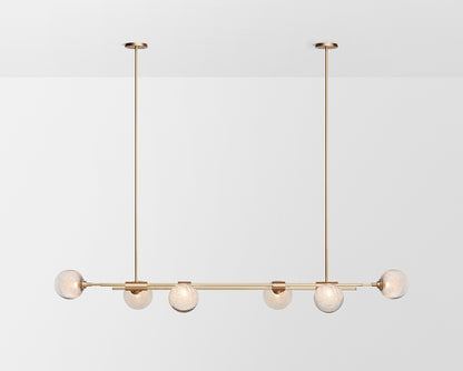 Trilogy 6 Horizontal Chandelier I Pendant Fizi Shade