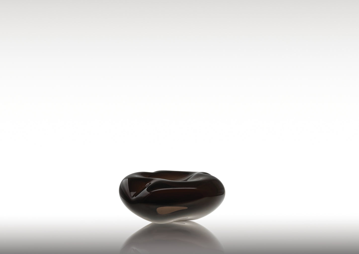 Ocean Glass Sculpture Aubergine