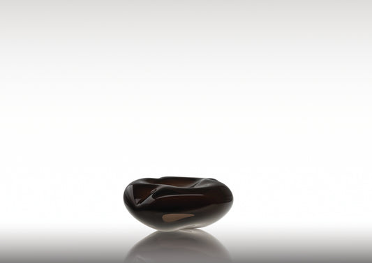 Ocean Glass Sculpture Aubergine