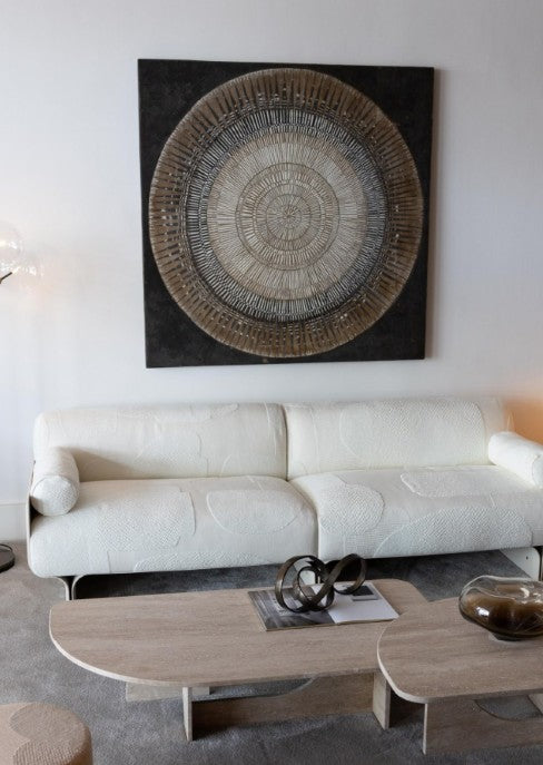 Sofa - Stami / Off-White / Fabric Origine Milk 001 / 249 x 96 x 73H / Seat 43H / Sabbia del Nilo