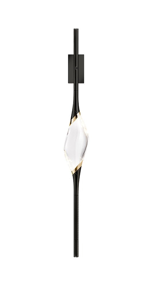 Wall Light - Il Pezzo 12 / 10 x 85H / Black / Gold detail