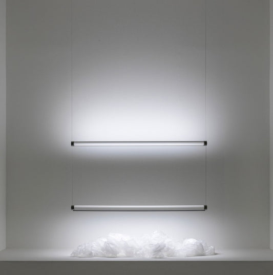 Chandelier I Pendant - Magia Tube / Polished Gold / Black Wire / 2 pcs 140 x 5.7D