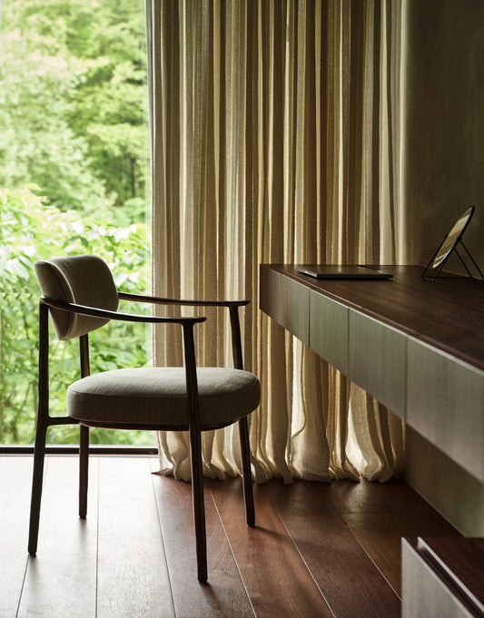 Gentle Dining Chair Cast Aluminum Bronze