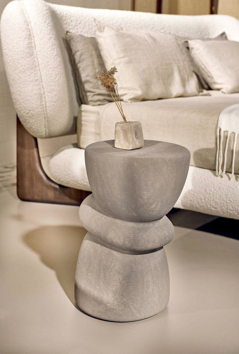 Ovoo Side Table Beige