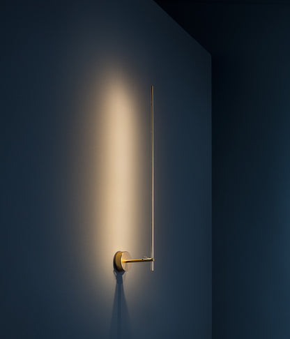 Light Stick V Wall Light Satin Gold