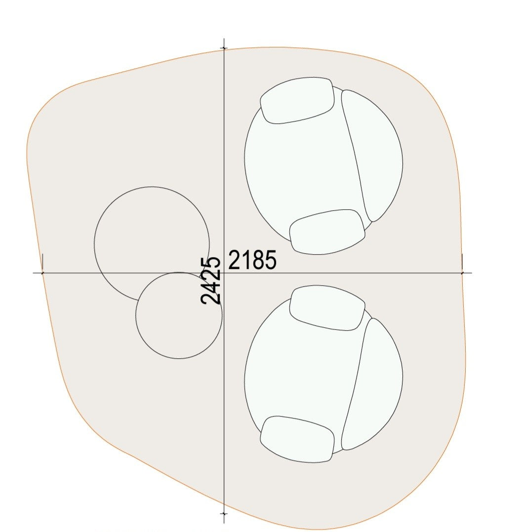 Rug - 2624-510  / Customized / 218.5 x 242.5