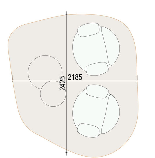 Rug - 2624-510  / Customized / 218.5 x 242.5