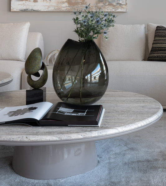 STYLING ITEM - Vase KH Rock / 30 x 33 x 31H / Dark Grey Green / Glass