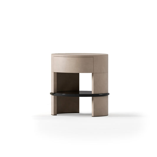 Liam Bedside Table Taupe